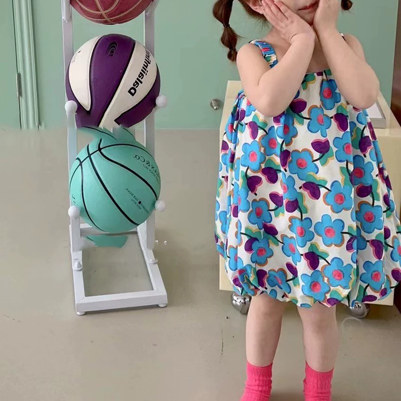 Юбка, милое платье, летняя одежда, цветочный, эффект подъема, для 3-8 лет