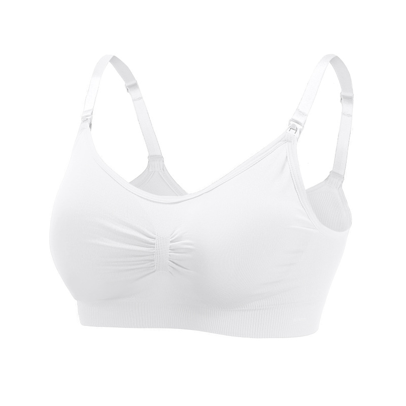 妊婦の前にボタンをつけて無痕の大きいサイズの哺乳のブラジャーの授乳の調整型は産後の薄いタイプの哺乳のブラジャーの下着を集めます。|undefined