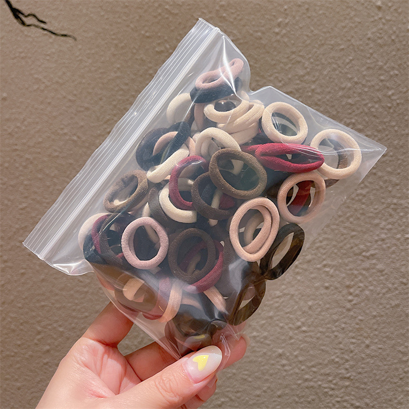 Bandas elásticas para el cabello tipo macaron, suaves y pequeñas, ideales para niñas o bebés