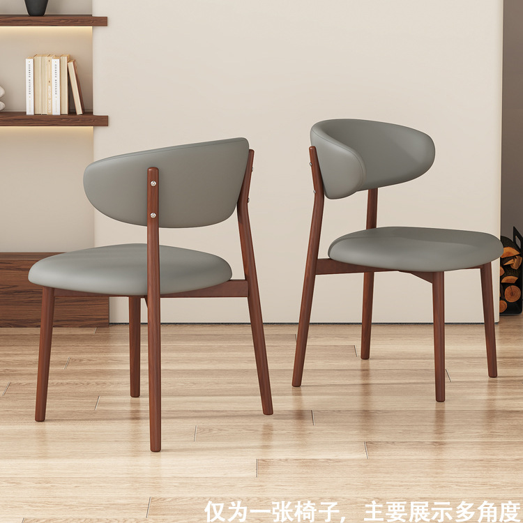 【업그레이드된 고양이 발톱 가죽】 월넛 프레임 + 라이트 그레이 가죽