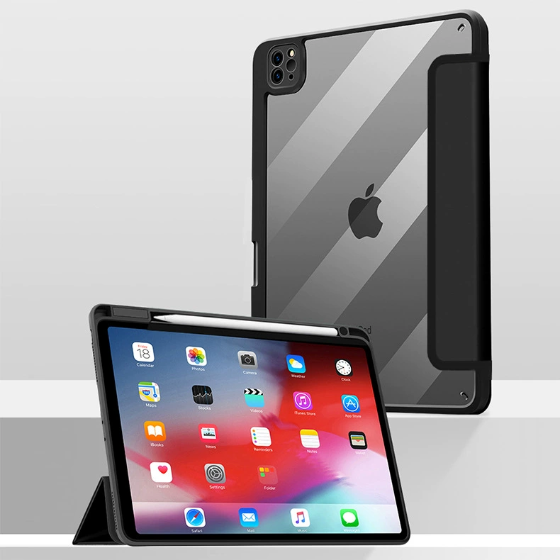 Подходит для iPad Air4/5 защитный чехол с пазом для пера мягкий край двухв-1 тонкий корпус трёхслойный складной кожаный чехол