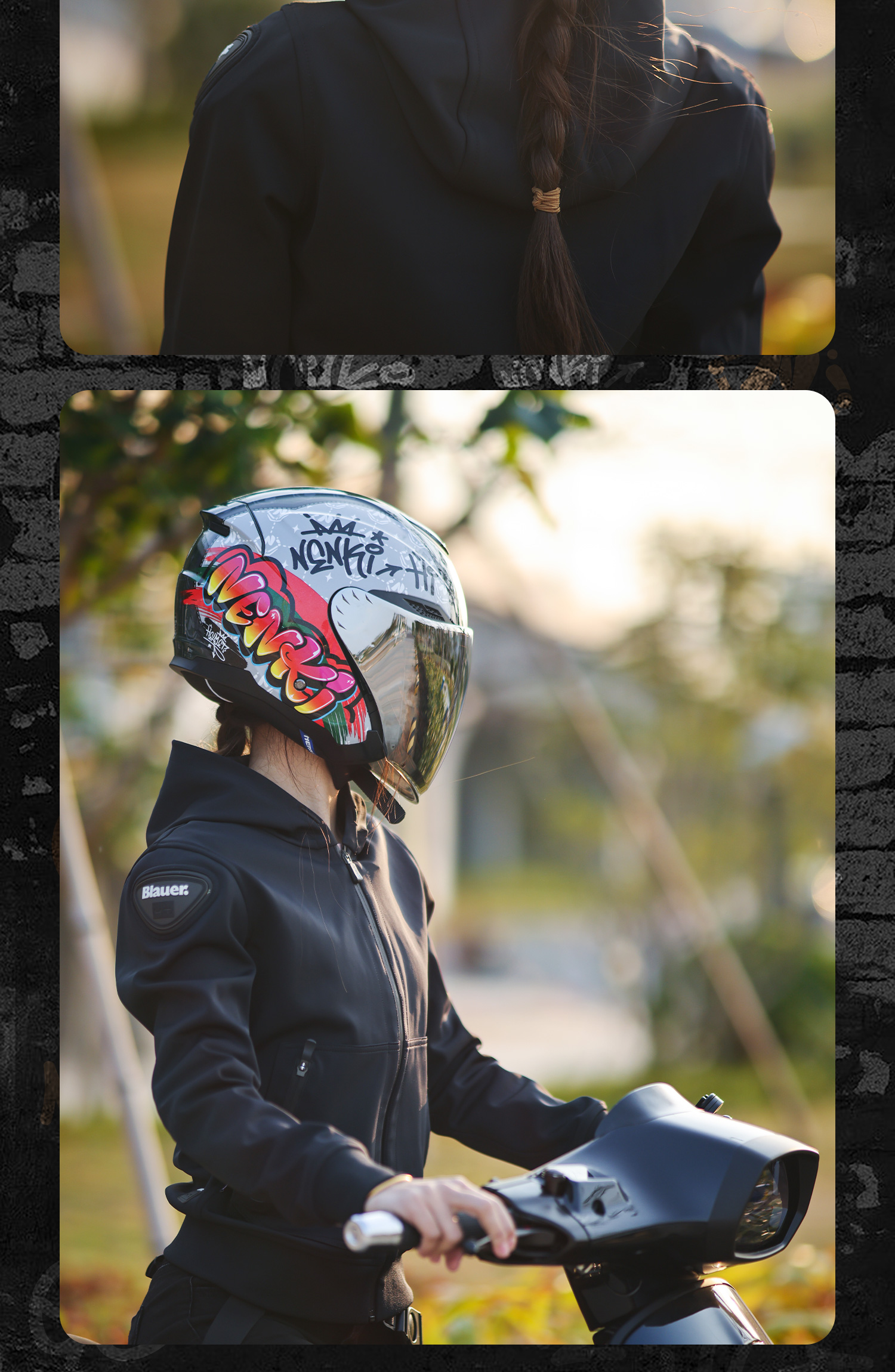 Helmet Motorcycle Female Electric Vehicle Male Motorcycle Retro Cruise Summer Sun Protection Three-Quarter Helmet Half Helmet Upgrade