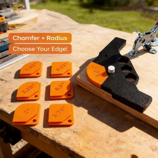 Шаблон для скругления углов Printed Corner Jig столярный