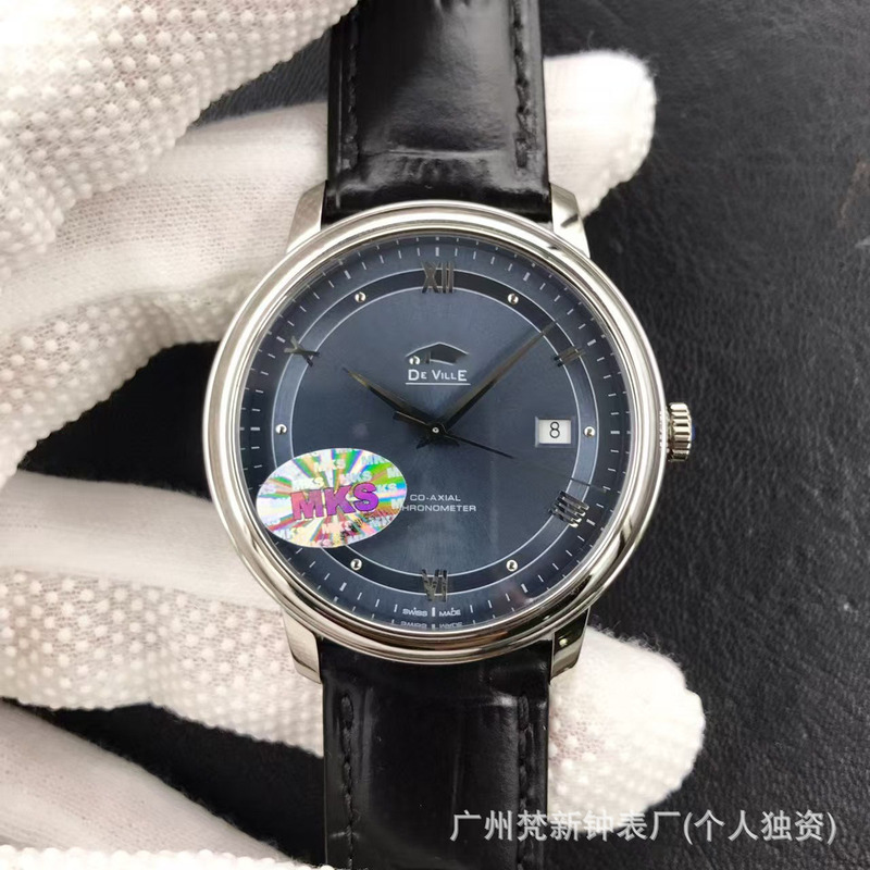 Oujia De Ville シリーズ機械式時計全自動ビジネスベルト VS ファクトリー海馬 600 メンズ機械式時計ドロップシッピング|undefined