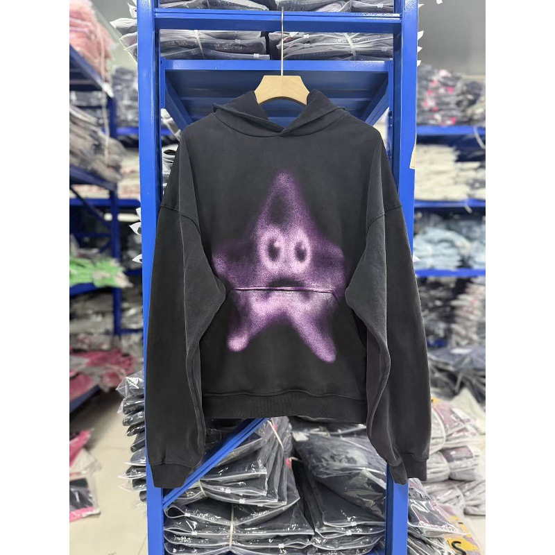 Travis Scott × SpongeBob SquarePants printed hoodie, unisex, oversized, loose-fitting
