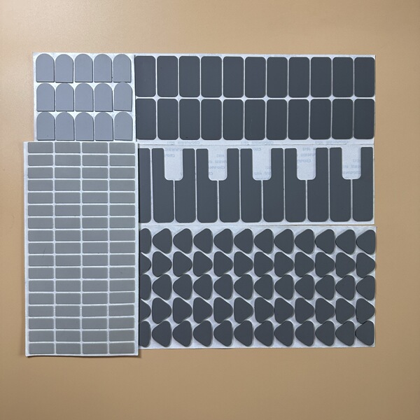 Black adhesive round rubber self-adhesive pad