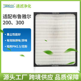 适配布鲁雅 尔 200 300高效集尘滤芯滤网空气净化器过滤网配件
