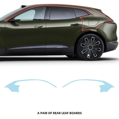 Film No-Cut Invisible Paint Film — Car paint protective film - a-pair-of-rear-fender-tpu-films-imported-tpu-film-specially-cut-for-special-vehicles