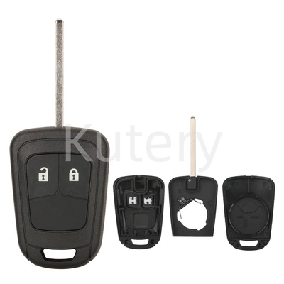 Suitable for Chevrolet 2-Button 3-Button Camaro Malibu 2-Button 3-Button Straight Remote Control Car Key Shell Replacement Shell (Car Keys) - pay-attention-to-the-internal-structure-2-keys
