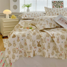 加厚纯棉老粗布床单单件棉麻被单大炕单双人大床单裸睡夏季厚款