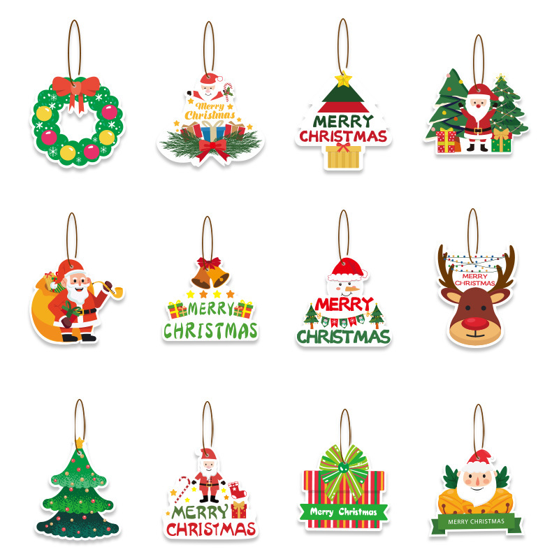 国境を越えたクリスマスストラップ飾りタグ付きクリスマスツリープレゼントストラップ装飾品パーティー用品装飾品|undefined