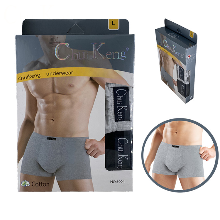 Ropa interior de los hombres 2 pack caja Chuikeng serie circulación al por mayor centro comercial supermercado modal Boxer shorts