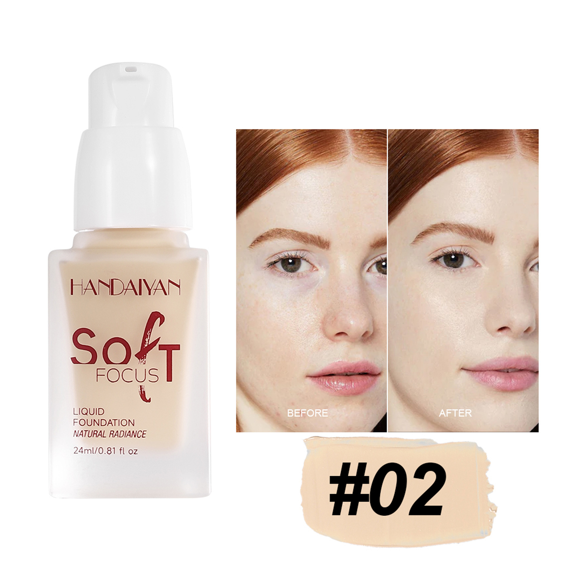 Base líquida transfronteriza opacificante duradero sin quitar el maquillaje, base humectante no pegajoso, maquillaje al por mayor.