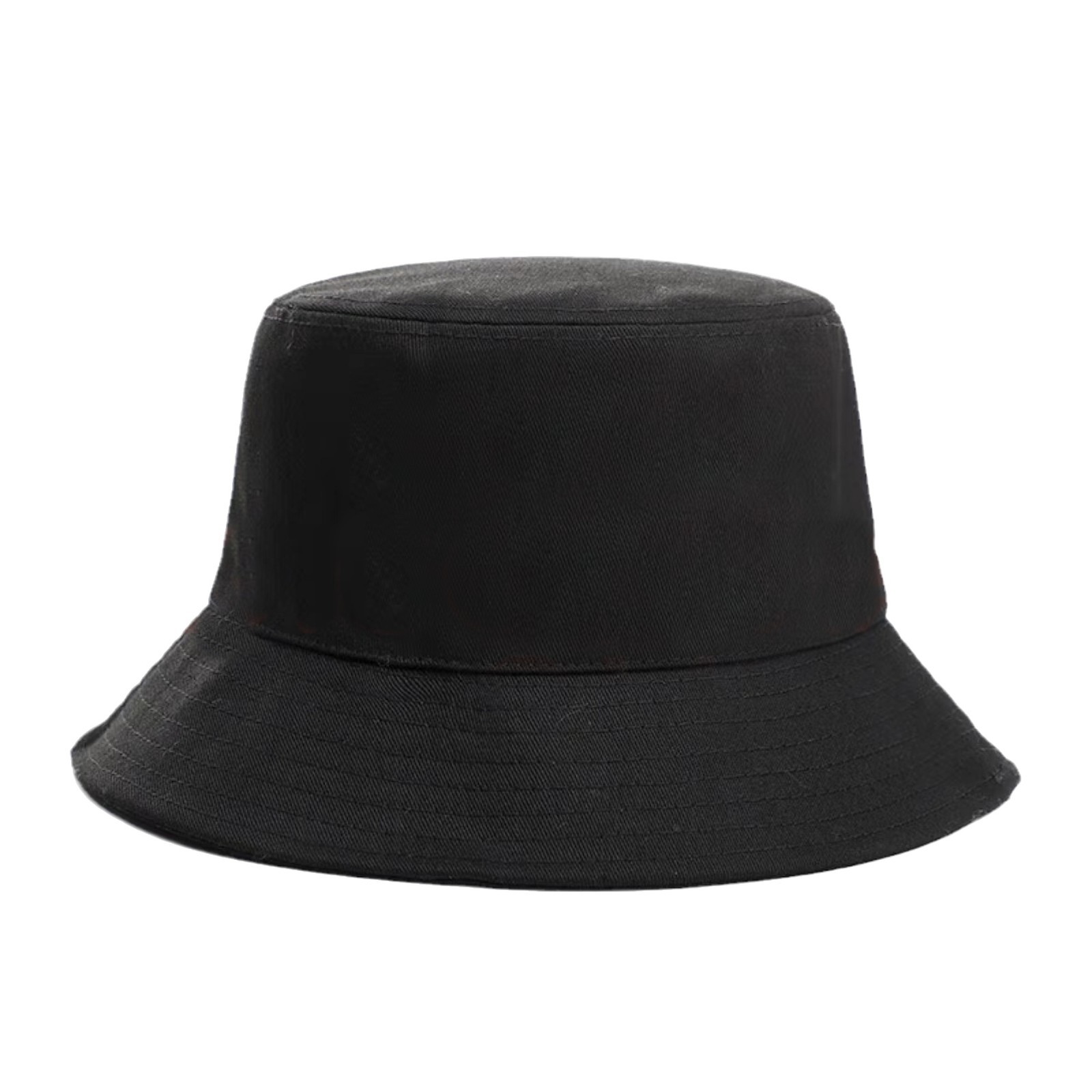 Sombrero de mujer moda casuales sombrero de pescador negro sombrero de protección solar amplio borde coreano simple sombrero de viaje al aire libre