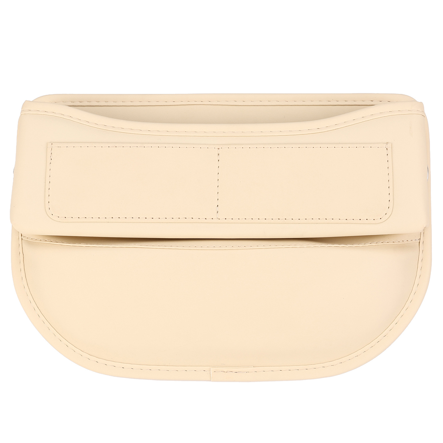 카드 슬롯이 있는 베이지 가죽