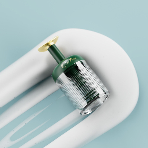 Independently designed light luxury rotating bubbler bubble facial cleanser shampoo manual press bubbler bubble bottle