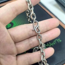 纯钛项链5.2/3.5批角链金色黑色嘻哈牛仔链超轻时尚欧美风同款