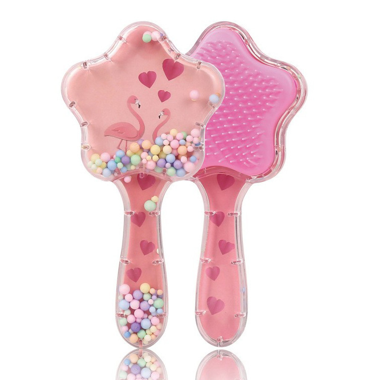 Pein de dibujos animados transfronterizos personalizados cuadrados portátiles impresión transparente arco iris masaje fluido bolsa de aire estudiante