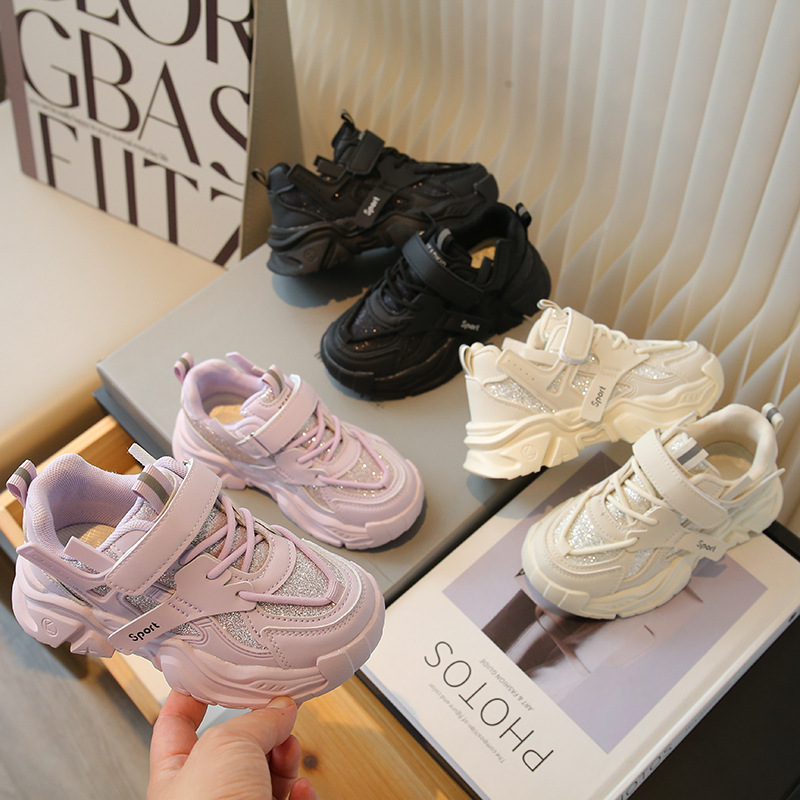 Girls' shoes Light and comfortable children's shoes Soft soled girls' sneakers Children's sneakers_voghion.com