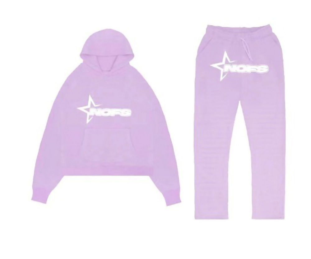 2023 moda americana marca de moda NOFS carta impresión traje deportivo hombres hip hop calle suelta pareja traje