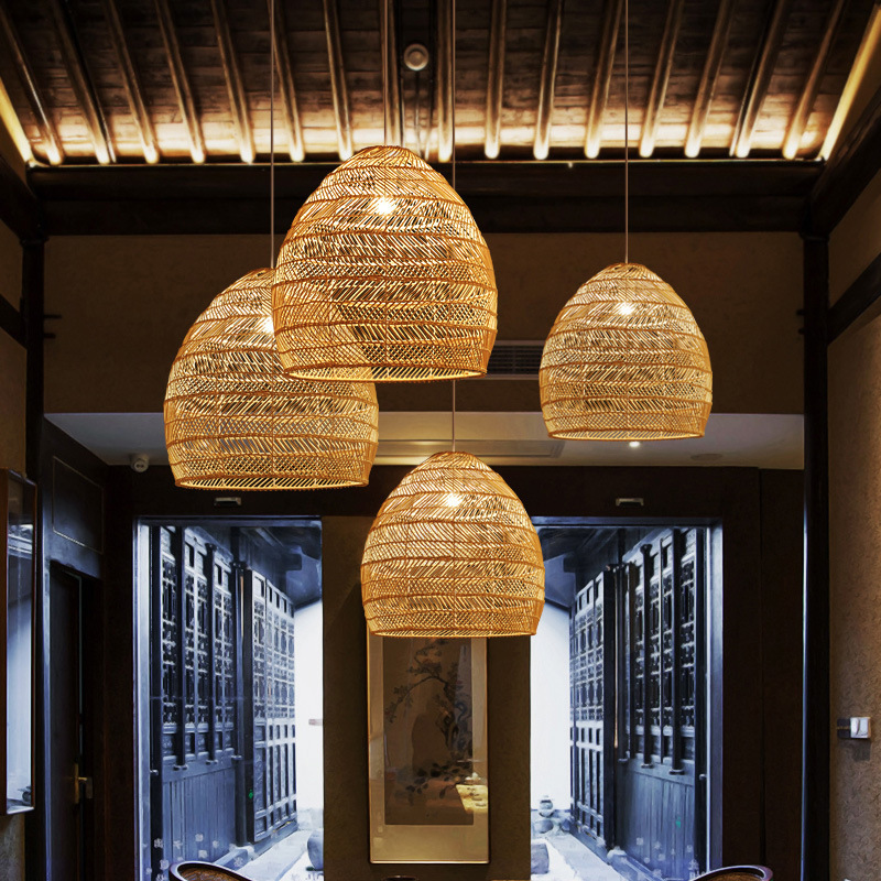 Japanese Chandelier Restaurant Bar Desk Bedroom Study Light Tea Room Rattan Chinese Pastoral Homestay Tatami Rattan Chandelier Japanese Chandelier Restaurant Bar Desk Bedroom Study Light Tea Room Rattan Chinese Pastoral Homestay Tatami Rattan Chandelier