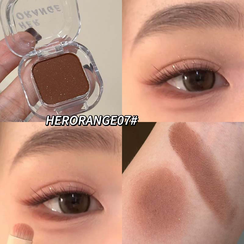 Тени для век (HERORANGE) многоразовая одна палетка, матовые и мерцающие варианты, сетка 2 г, компакт 4.2×4.2×1.1 см