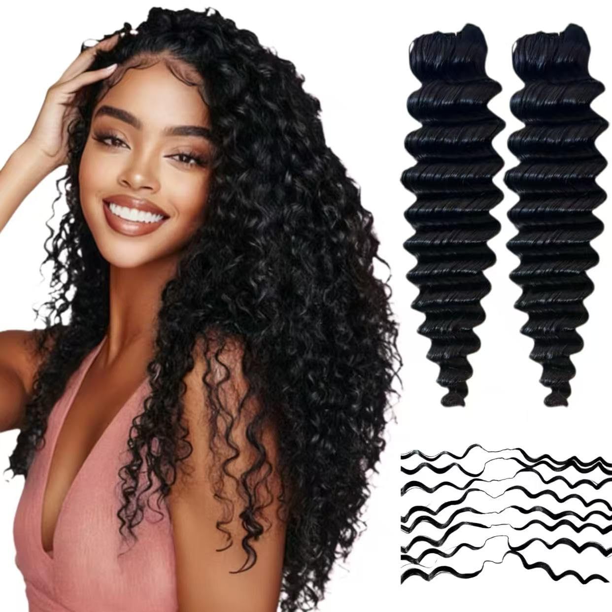 Todo cabello humano de tres generaciones de extensiones de cabello de pluma de crochet de cabello humano de fábrica de cabello directo