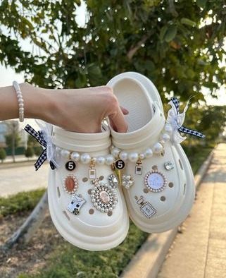 65 연인 신발 꽃 [완제품 끈끈한 바닥 버클]]