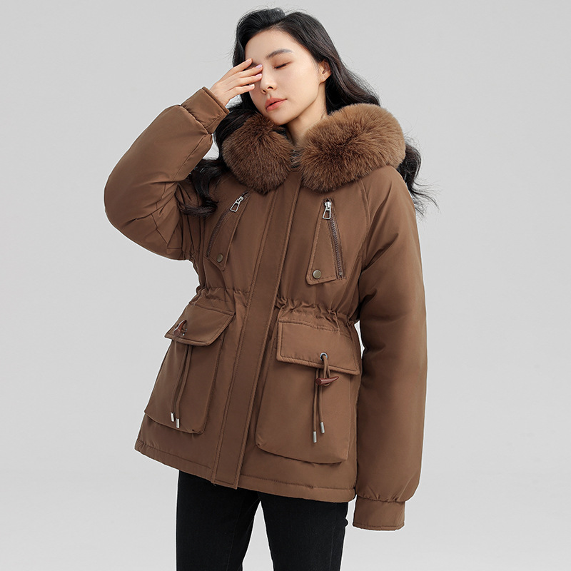 Paquiao mujer ropa de algodón de invierno nuevo estilo coreano suelto chaqueta de algodón interior de terciopelo grueso chaqueta de algodón