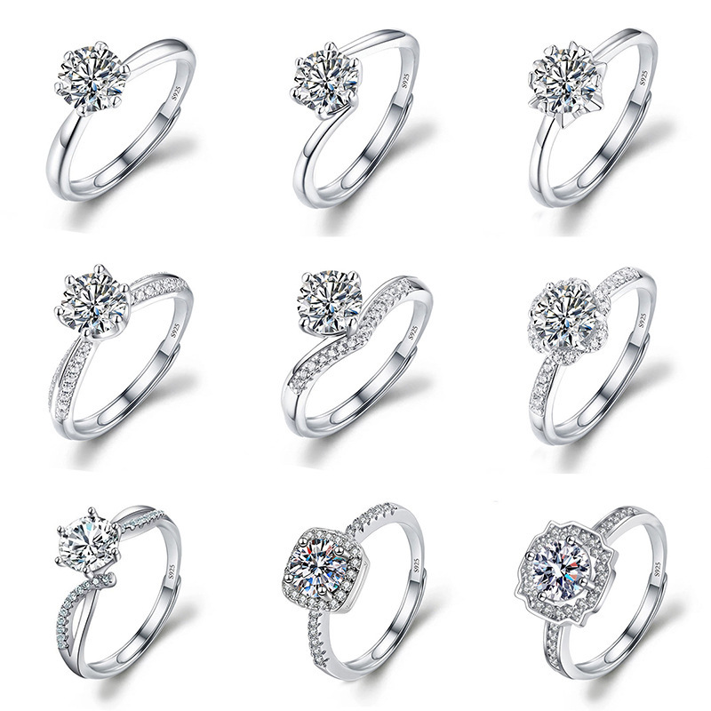 Cross-Border Popular Imitation Moissanite Diamond Ring for Women, Moissanite Jewelry, Zircon Ring, Diamond Ring, Wedding Ring, Couple Ring Cross-Border Popular Imitation Moissanite Diamond Ring for Women, Moissanite Jewelry, Zircon Ring, Diamond Ring, Wedding Ring, Couple Ring