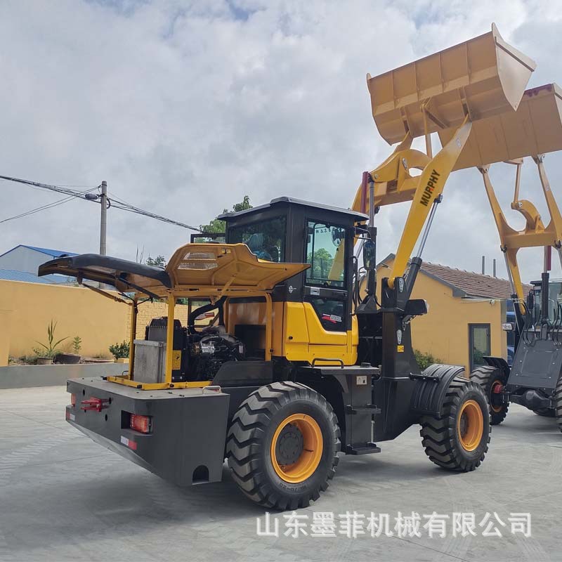 四驱铲车多功能装载机扫雪抓木抓草机工程工地柴油四缸装载机