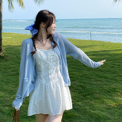 日焼け止めカーディガン 夏用薄手 2025年新作 キャミソールワンピースに合わせる オーバーサイズ ショールトップス 冷感シルク エアコンシャツ ジャケット