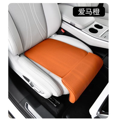 Passenger Seat Leg Rest Extension, Additional Driver's Integrated Leg Rest, Car Seat Cushion, In-Car Footrest, Automotive Accessories (Multi-function pad) - emma-orange