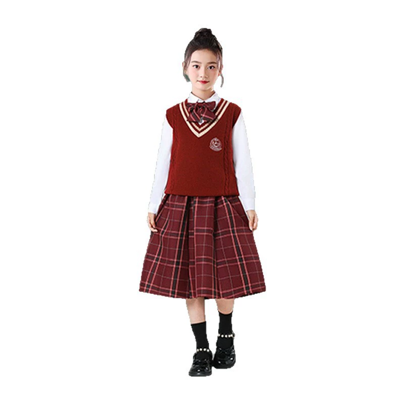Children's suit, sweater, vest, uniform, set for elementary school students