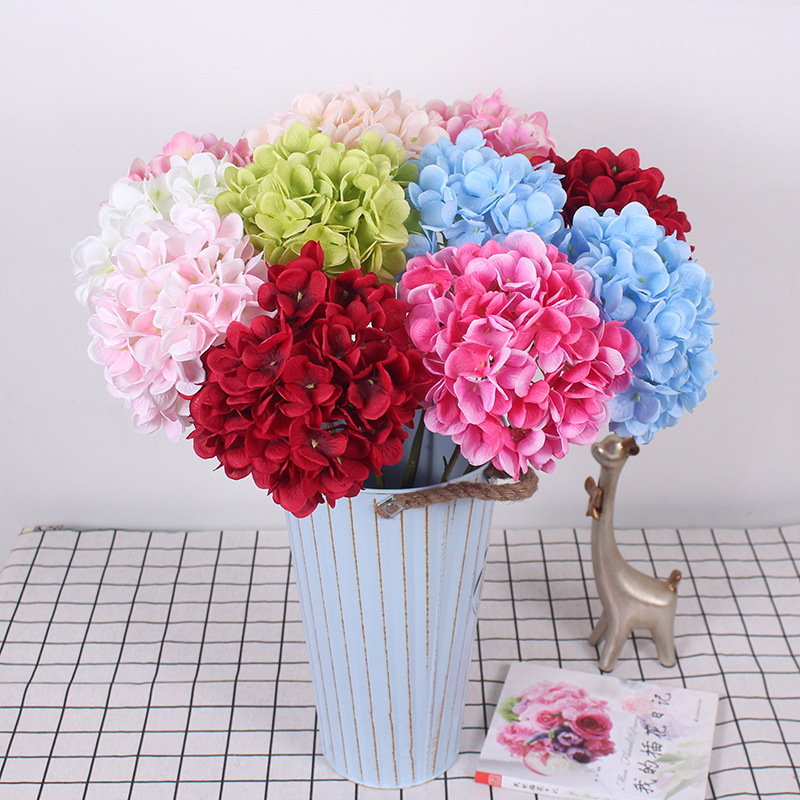 Single hydrangea simulation flower broken flower big hydrangea stick…