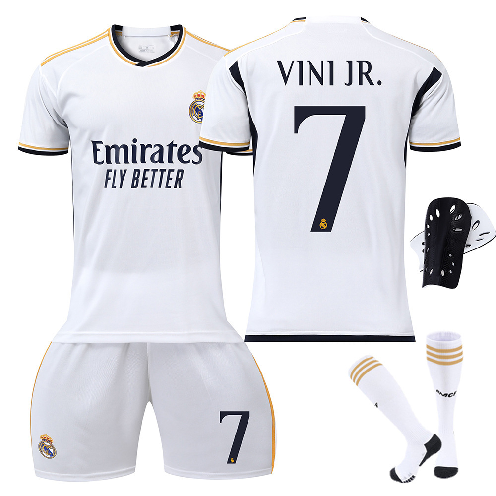 2324 Camiseta de fútbol del Real Madrid No. 7 Vinicius 5 Camiseta Belingham Mbappé 10 Modric Cross-border