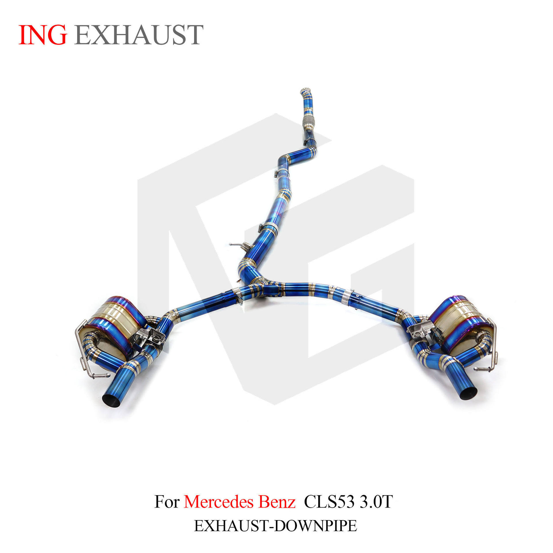 Suitable for Mercedes-Benz CLS53 3.0T 2018, auto-tuning pipe parts, high-performance titanium alloy exhaust system