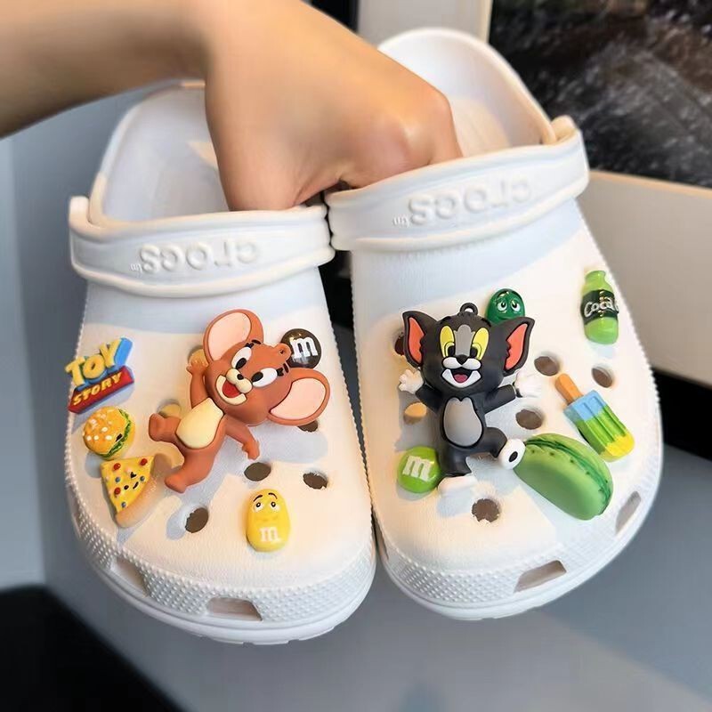 Little Red Book Same Tom Jerry Shoe Flower Accessories DIY Removable Fit Cave Shoes Cat Shoes Flower Shoe Accessories