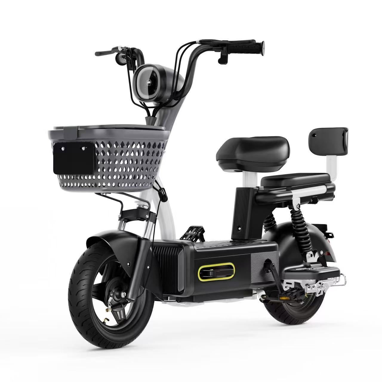 Exportación de nueva bicicleta eléctrica estándar nacional 48V dos ruedas multifuncional coche de batería doble adulto fábrica de tranvía al por mayor
