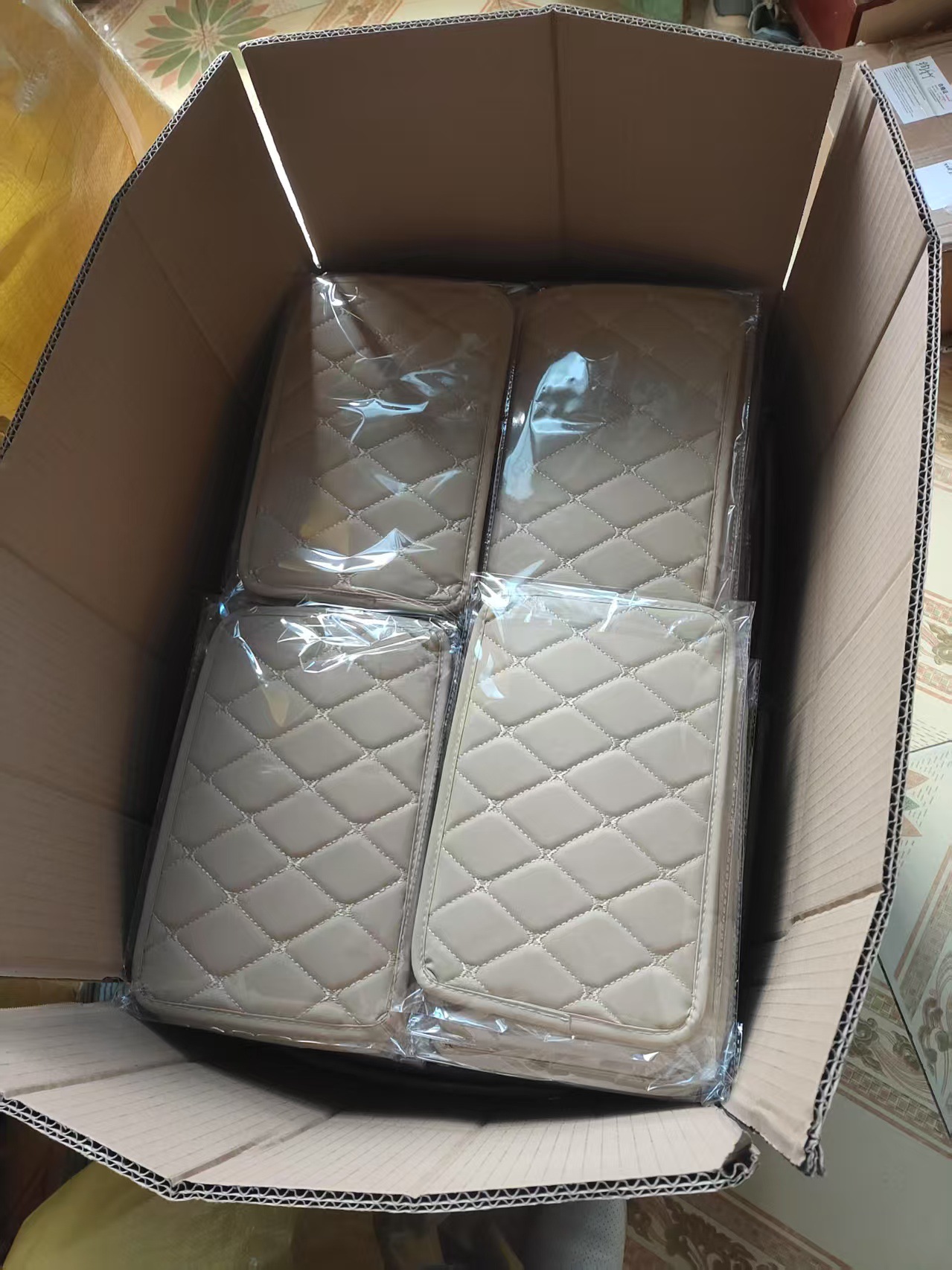 Cross-Border Car Armrest Box Pad, Heightening Pad, Multi-Functional Storage Bag, Central Armrest Box Protection Pad, Mesh Anti-Slip