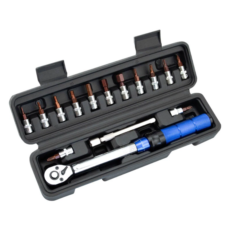 Набор велосипедных динамометрических ключей 1/4 дюйма, высокоточный, с предустановкой, малый размер, регулируемый, малая моментная трещотка