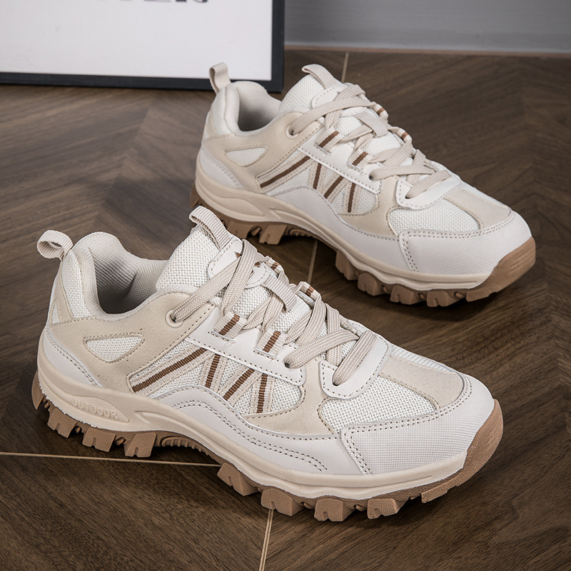 Primavera y otoño nuevos zapatos de montaña de comercio exterior para mujeres anti-deslizante de fondo suave transpirable al aire libre para hombres zapatos de caminata de fondo a fondo