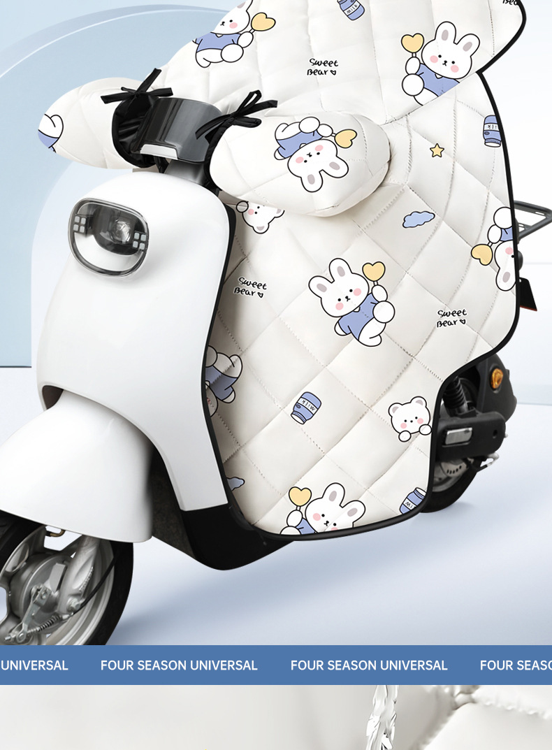 Suitable for Electric Vehicle Windproof Quilt, Summer Sun Protection, Autumn and Winter Windproof and Cold-Proof Double-Sided Waterproof Four-Season Universal Windproof Quilt