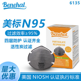 Activated Carbon Filter Benehal Shikang N95 Protective Mask Amazon Cross-border NIOSH Certification US Standard Dust-proof