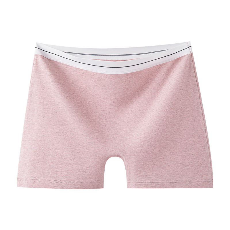 Calzoncillos de algodón bóxer de cintura alta de algodón de color Calzoncillos deportivos de entrepierna antibacterianos de grado 10A