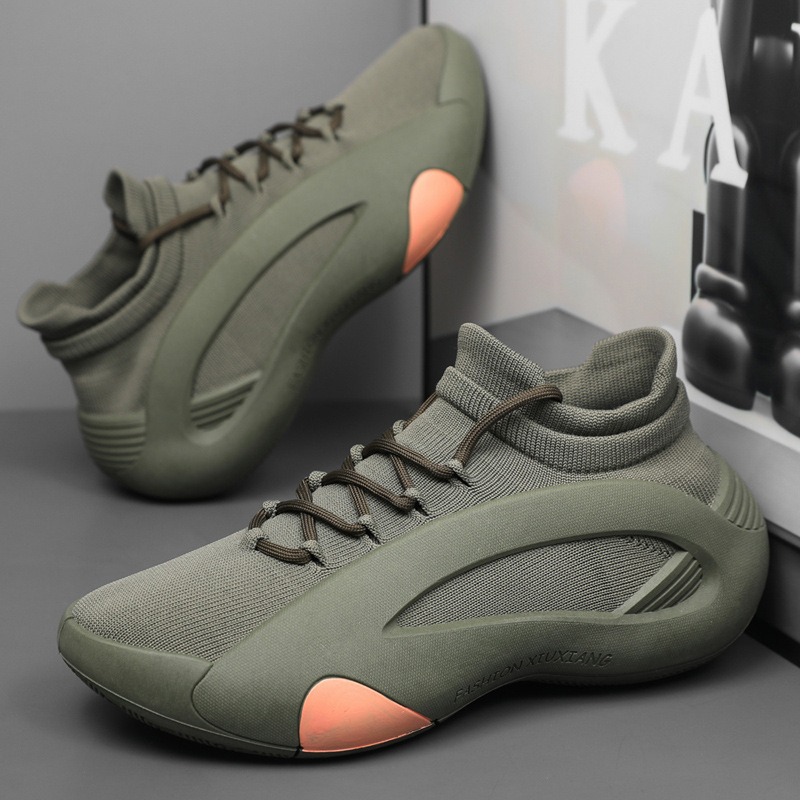 2025 Autumn Breathable Fly Knitted Mesh Men's Shoes Lightweight New Knitted Mesh Sports Socks Casual Basketball Shoes Sports Shoes 2025 Autumn Breathable Fly Knitted Mesh Men's Shoes Lightweight New Knitted Mesh Sports Socks Casual Basketball Shoes Sports Shoes