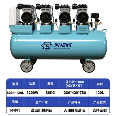 Hava kompressorları New Energy Vehicle Oil-Free - 8004-120l