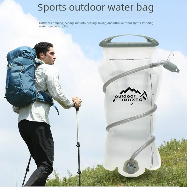 Likaililang Drinking Water Bag Cycling Bag 2L Sports Running Cross-country Bag Water Bag Outdoor Mountaineering Backpack Folding Water Bag