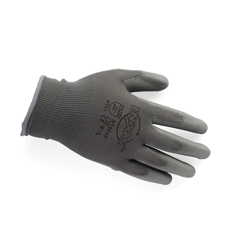 Cyllet N10559 полиэстер PU перчатки с покрытием пальмы