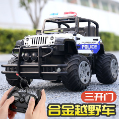 Remote Control Car Alloy 4WD Police Car High-Speed Drifting Climbing Remote Control Racing Car for Boys Car Toy Wholesale